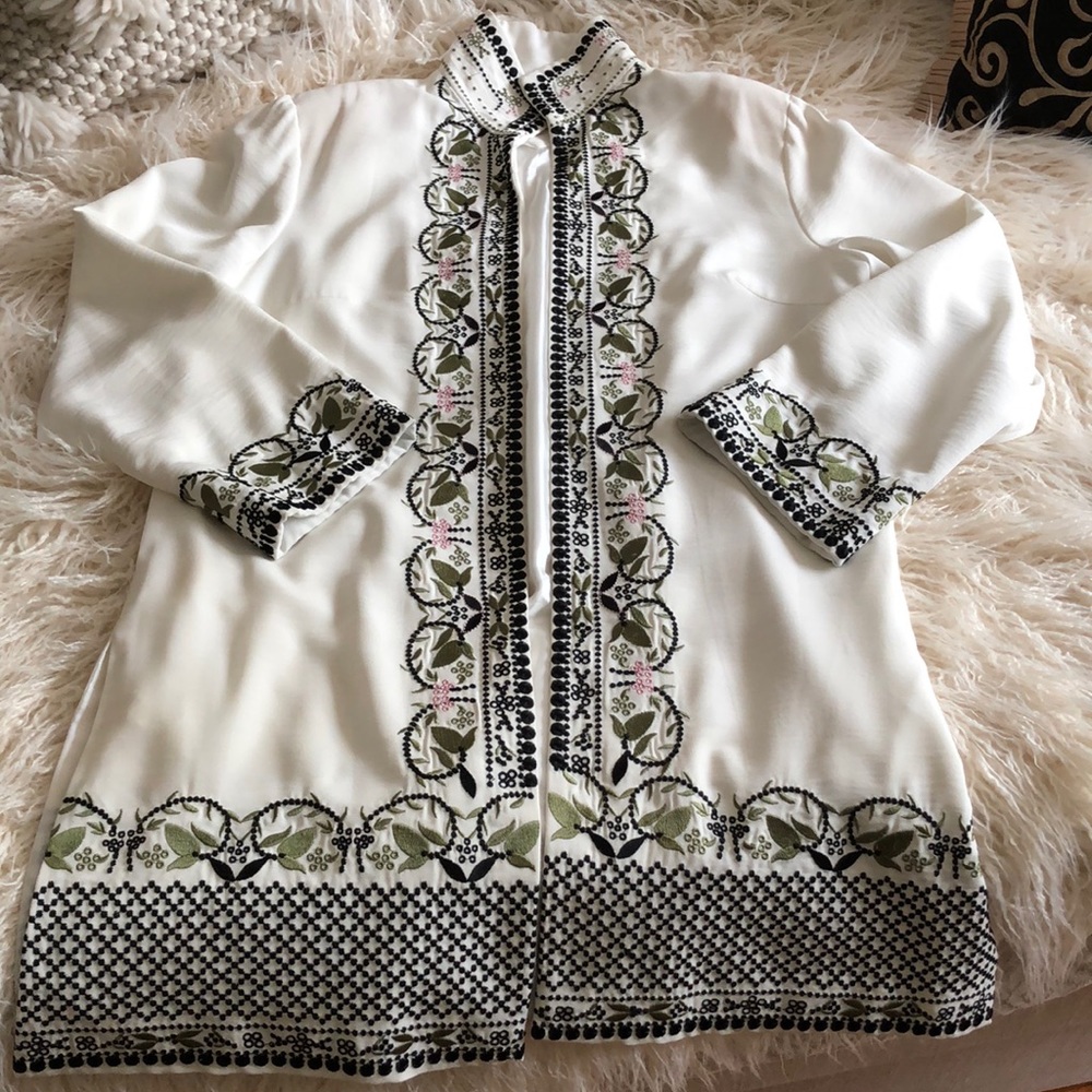 Grace Chuang New York embroidery jacket Xl